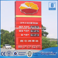 Customized outdoor Led pylon sign for gas station